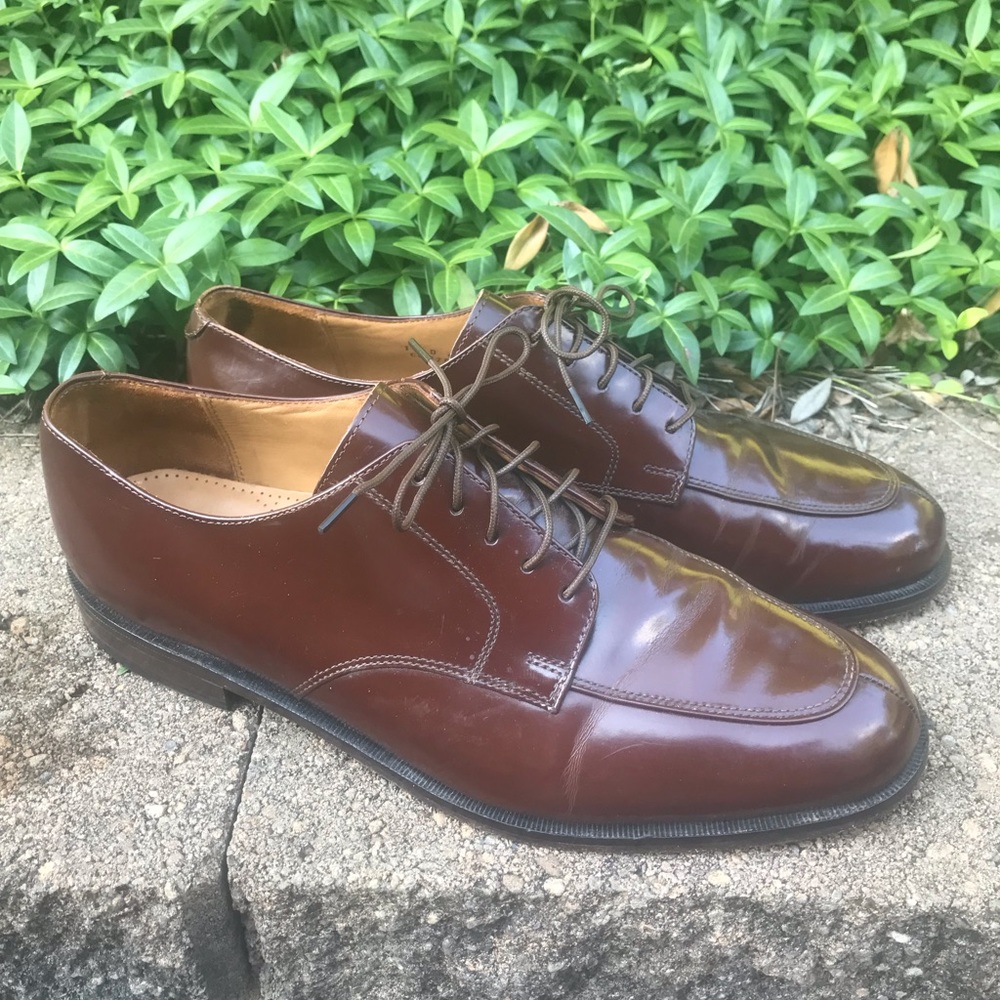 Cole Haan Calhoun Brown Leather Captoe Oxford Dress Shoes Lace Up Men's Sz 11 D